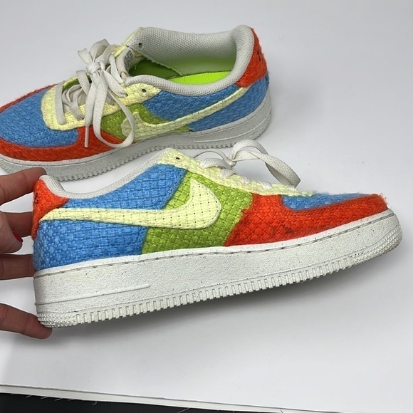 NIKE Air Force 1 knitted multicolor 6Y - Picture 5 of 9